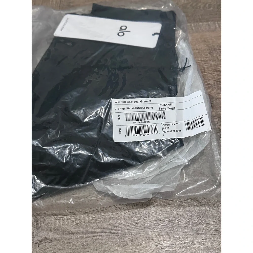 Alo Yoga 7/8 High-Waist Airlift Legging Charcoal Green Size Small NWT